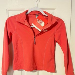 NWT The North Face Sparrow Pink 1/4 zip  pullover  sz S